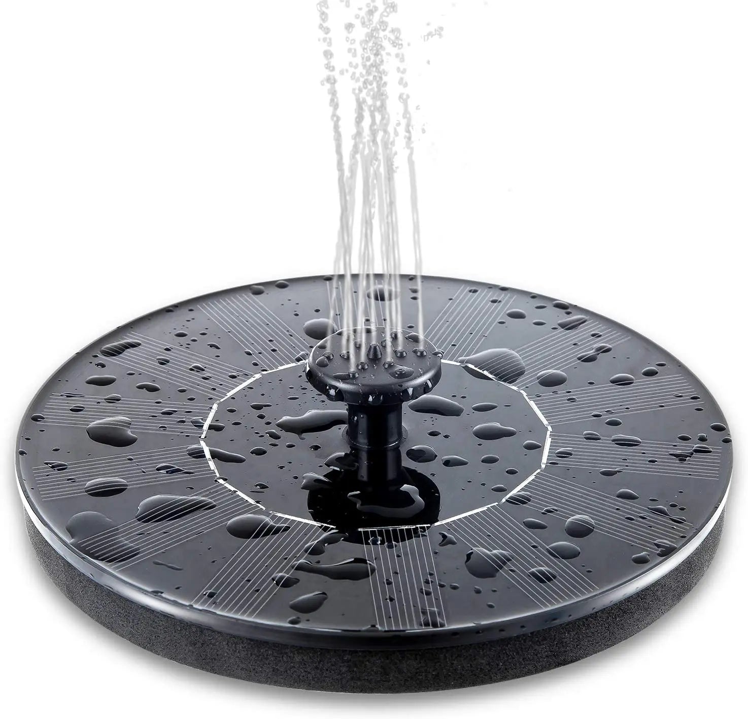 Floating Solar Fountain, Small dimension measuring device, approximately 38.26 square inches and 8.4 oz.