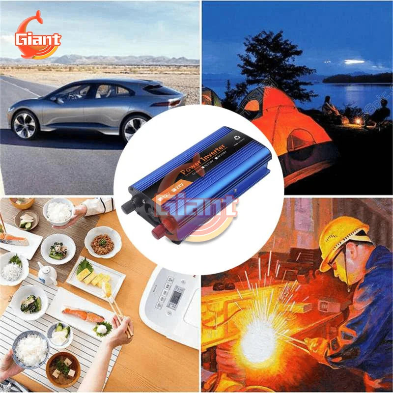 6000W Corrected Sine Wave Inverter, Power small appliances on-the-go with this inverter's corrected sine wave technology.