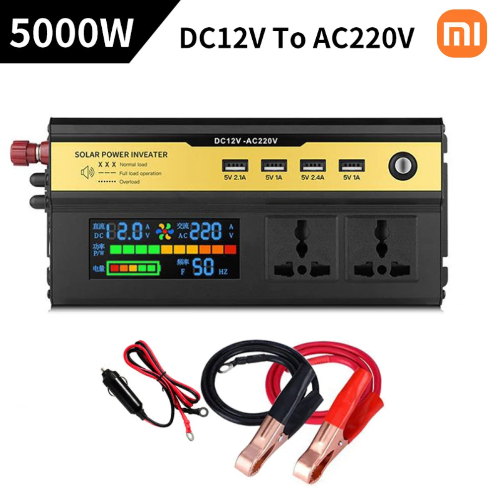 XIAOMI Inverter, Solar inverter converts DC power to AC power, adjustable output (1000W-10,000W, 50Hz)