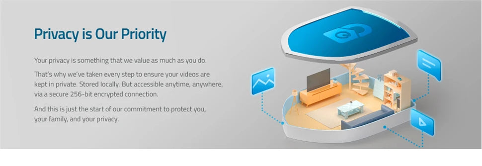 Eufy S220 SoloCam - Solar Security Camera, Secure video storage with local access and 256-bit encryption for maximum privacy protection.