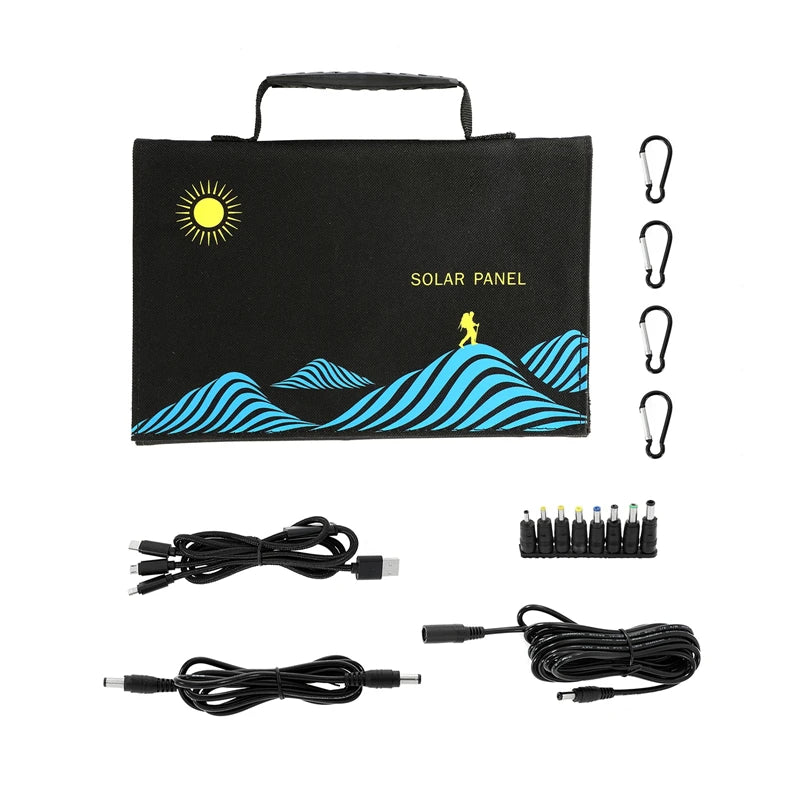60W/100W Solar Panel, Tangle-resistant braided wires ensure smooth usage.
