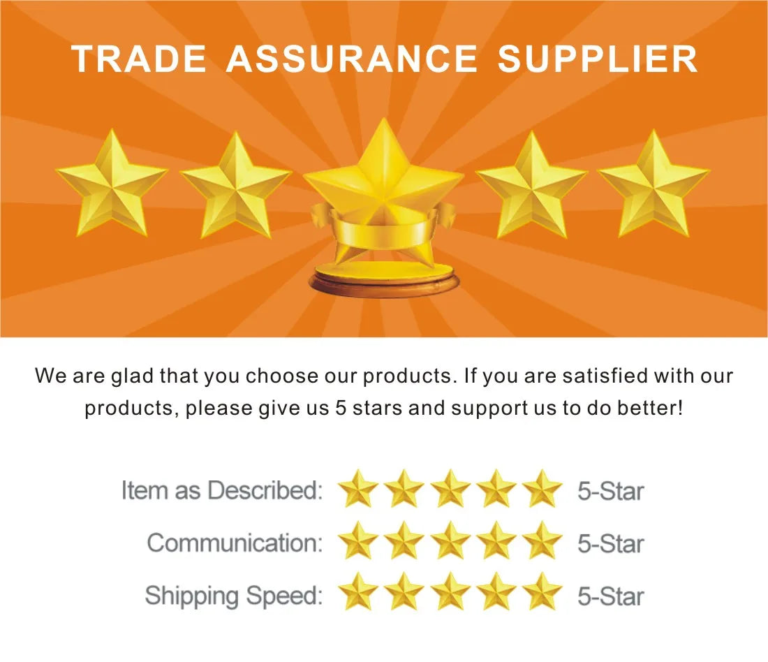 Confidently choose our product; leave 5-star review if satisfied, supporting ongoing improvement.