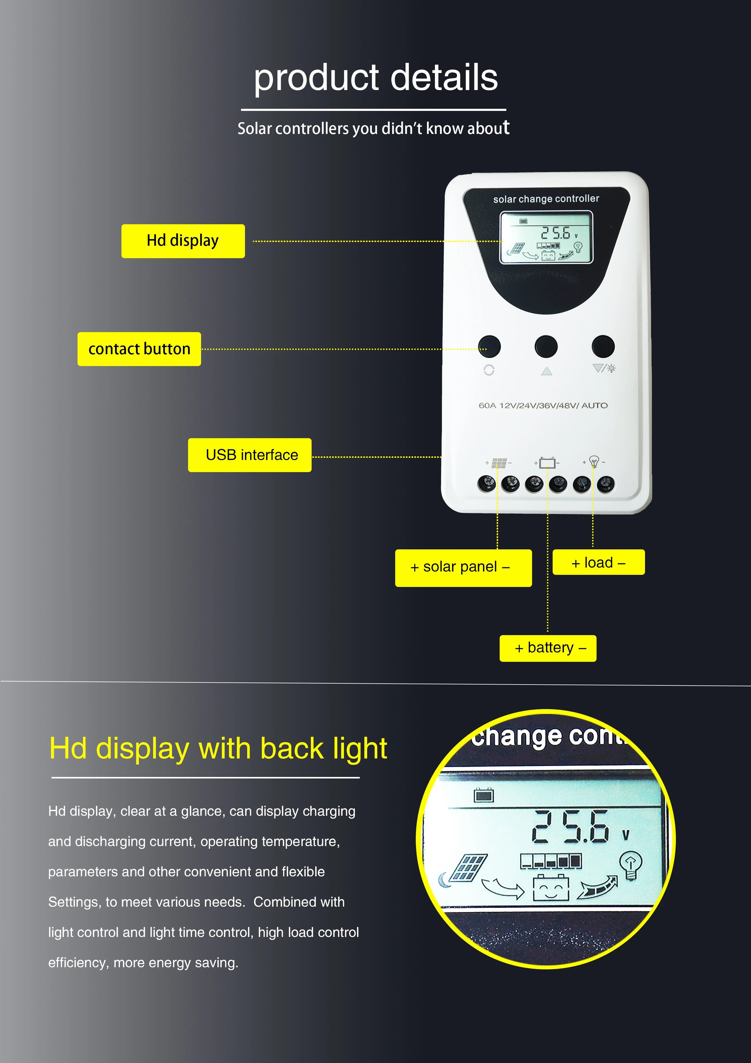 Solar Panel Battery Regulator Charge Controller for