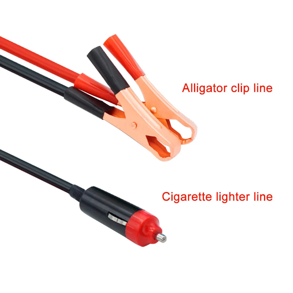 Car Power Inverter, Includes alligator clips and cigarette lighter adapter for easy installation.