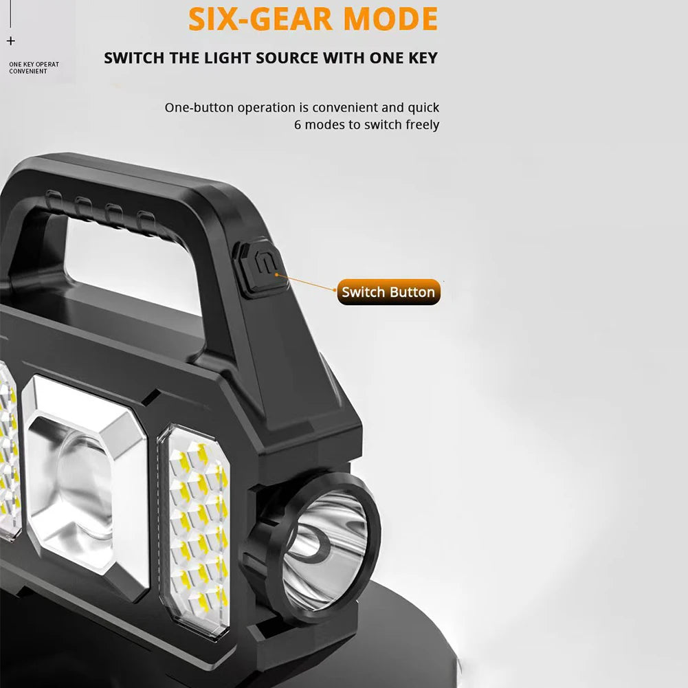 500LM USB Rechargeable Flashlight, Easy gear mode switching and adjustable light intensity with a single button.