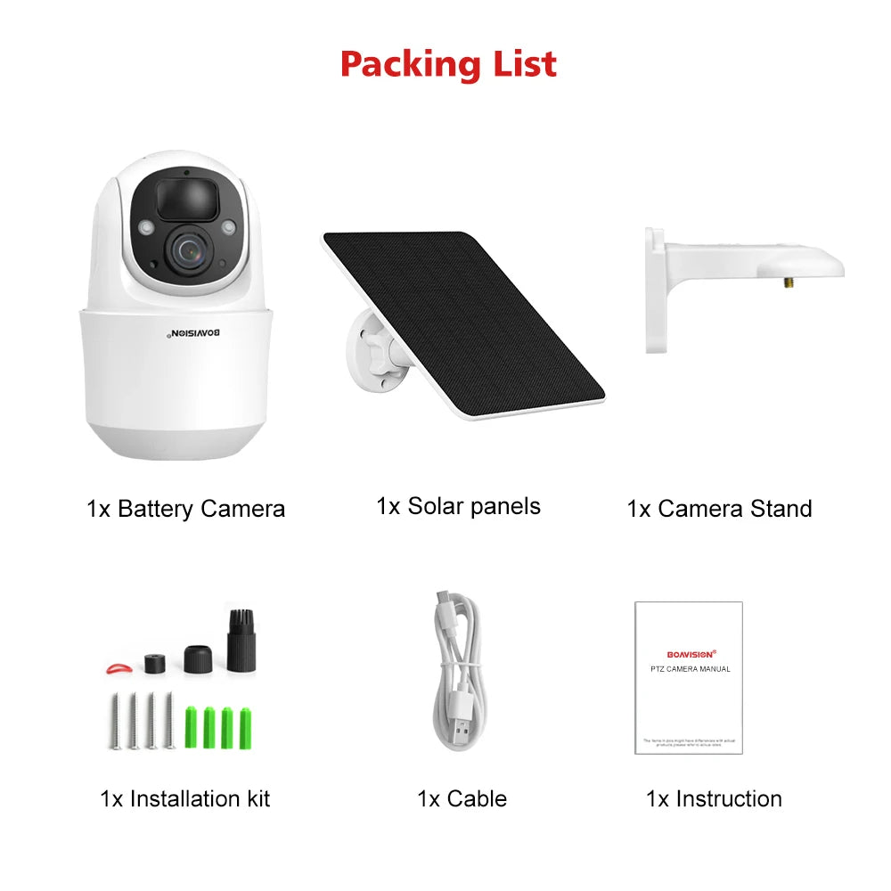 BOAVISION D4 Solar Camera 