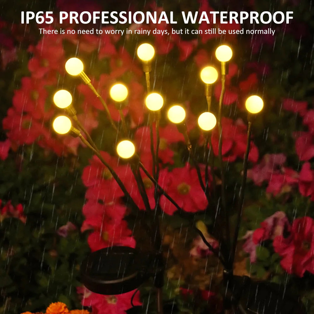 Solar LED Light, Waterproof IP66 rating ensures normal use in rain or shine.