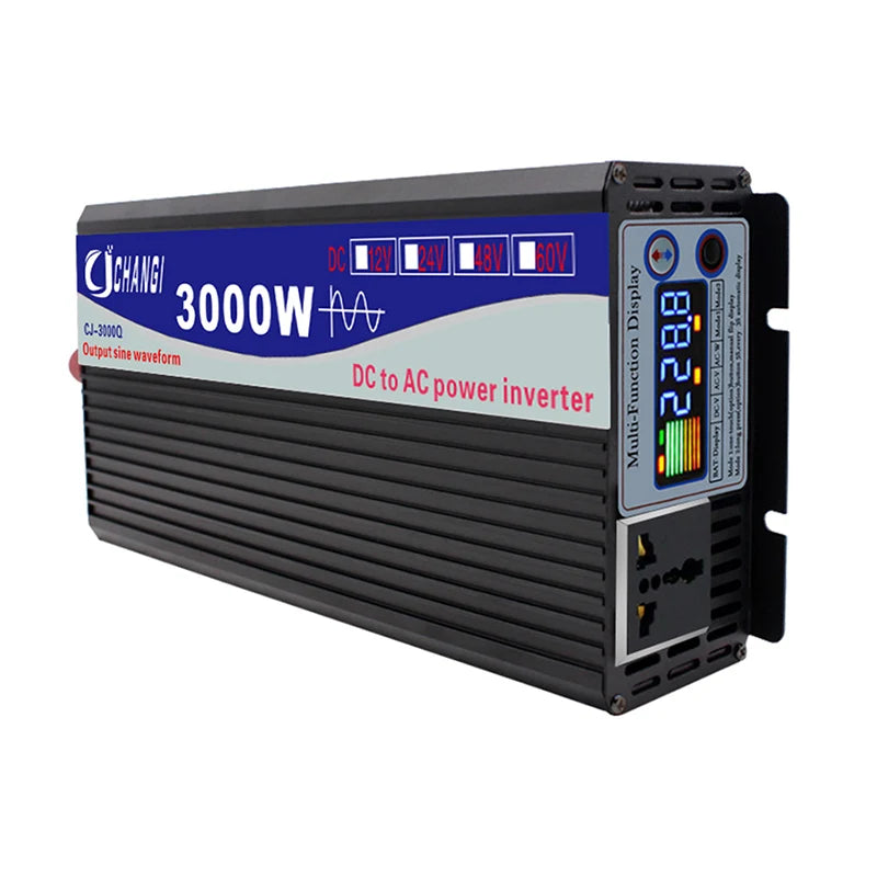 Pure Sine Wave Inverter, Inverter power constant check required before ordering; consult for details.