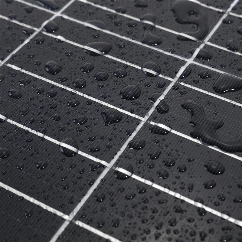 300W Solar Panel, Charges 12V batteries for camping, cars, boats, RVs, or phones; lightweight, easy to install, and versatile.