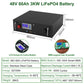 Bateria LiFePO4 48V 300Ah 200Ah 100Ah - 15Kw 6000 Ciclo 16S BMS 51,2V RS485/CAN PC Controle Desligar/Ligar Grade Bateria de Armazenamento Solar