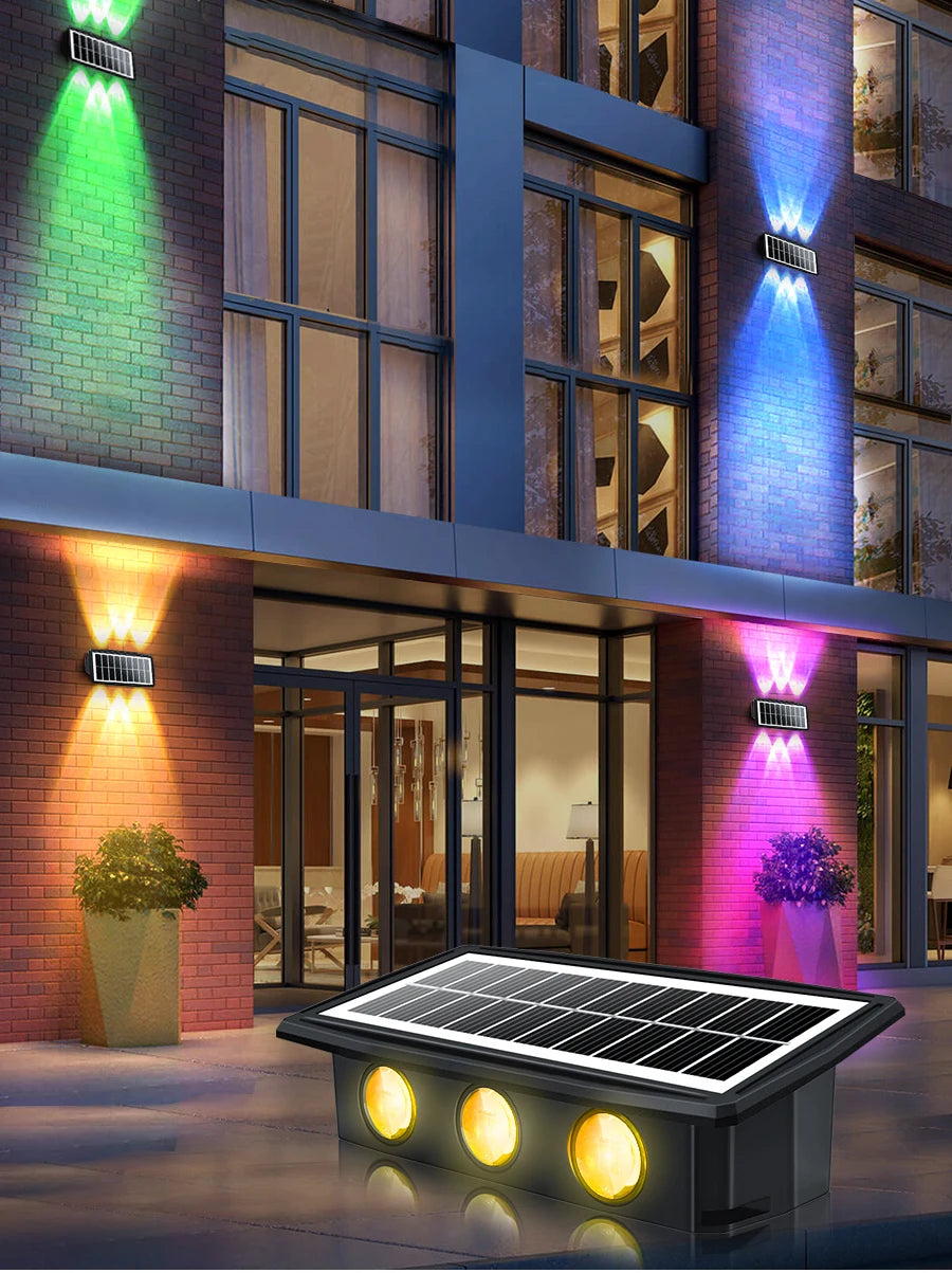 Decorative Solar Wall Light, Waterproof product, no worries from rain, sun, or harsh weather.