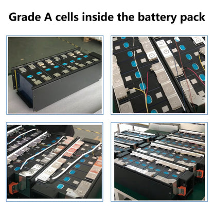 LiFePO4 24V 200AH Battery Pack - 240AH Lithium Iron Phosphate Solar Batteries Grand A Cells Built-in 200A BMS For RV Boat NO TAX