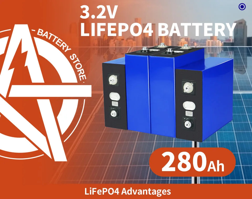 Rechargeable lithium iron phosphate battery for golf carts, boats, RVs, and EV use.