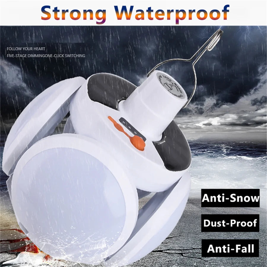 Waterproof and durable outdoor lantern with adjustable brightness and fall-resistant design.