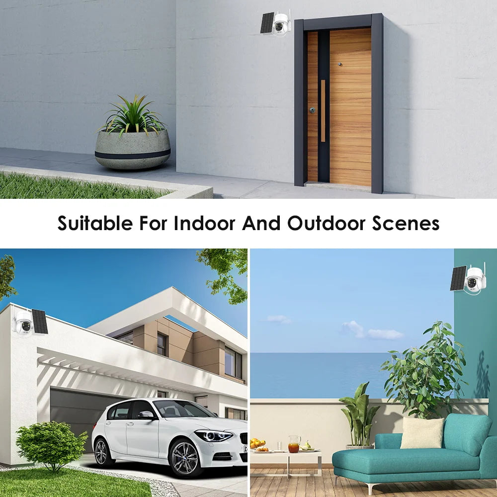 ANBIUX TQ2 Solar Camera, Compact design for both indoor and outdoor use