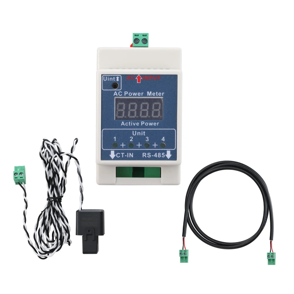 48V 72V 96V Batttery Discharge Grid Tie inverter, Smart meter tracks power usage through sensors and transmits data to inverter via RS-485 protocol.