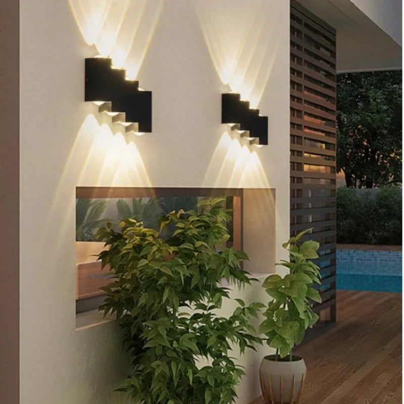 Novelty wall lamp with LED light, aluminum body, and IP65 protection, certified by CCC, CE, and ROHS.