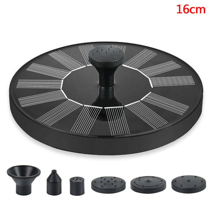 Mini Solar Water Fountain Pool Pond Waterfall Fountain Garden Decoration Outdoor Bird Bath Solar Powered Fountain Floating Water