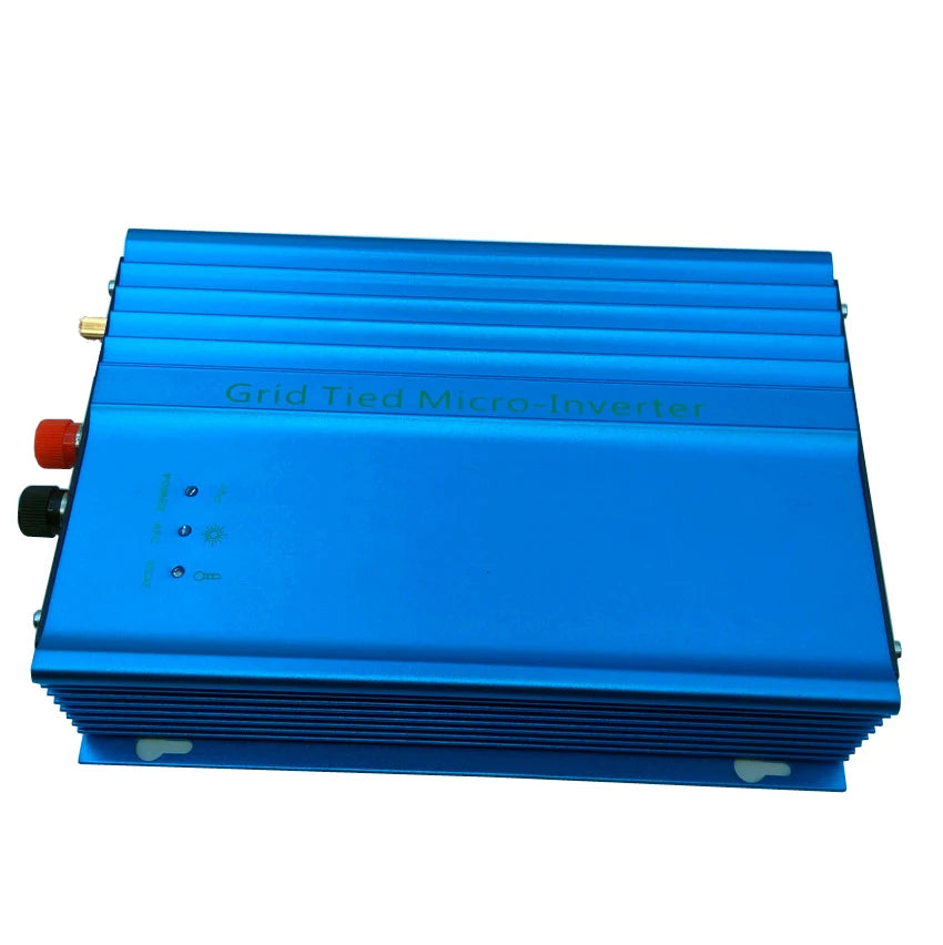 500W Grid Tie Inverter, Connect 12V battery and set knob for battery discharge mode to optimize energy use (80W-250W)