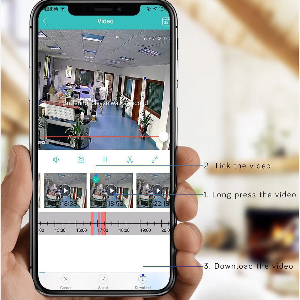 BYSL 4MP Solar Camera, Tick 'video' to record or download videos up to 113w.