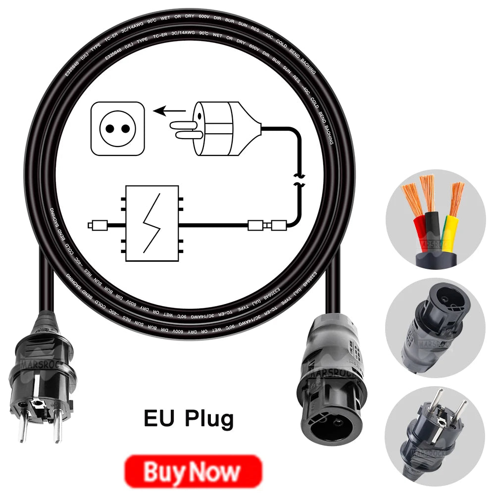 Connect multiple microinverters in parallel to increase power output and simplify installation.