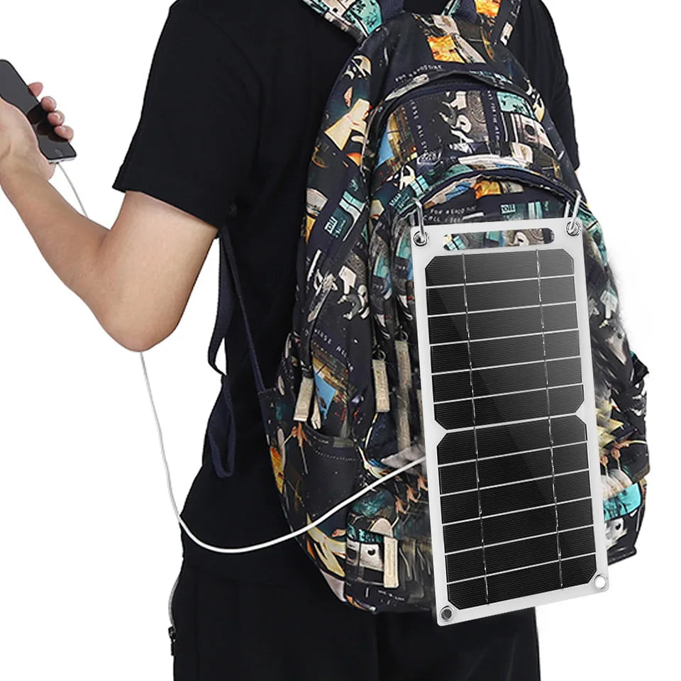 5V Solar Panel, Electronics device specifications: 5V voltage, -20 to 80°C temp, 20W power, 300x145x5mm size, 0.125kg weight.