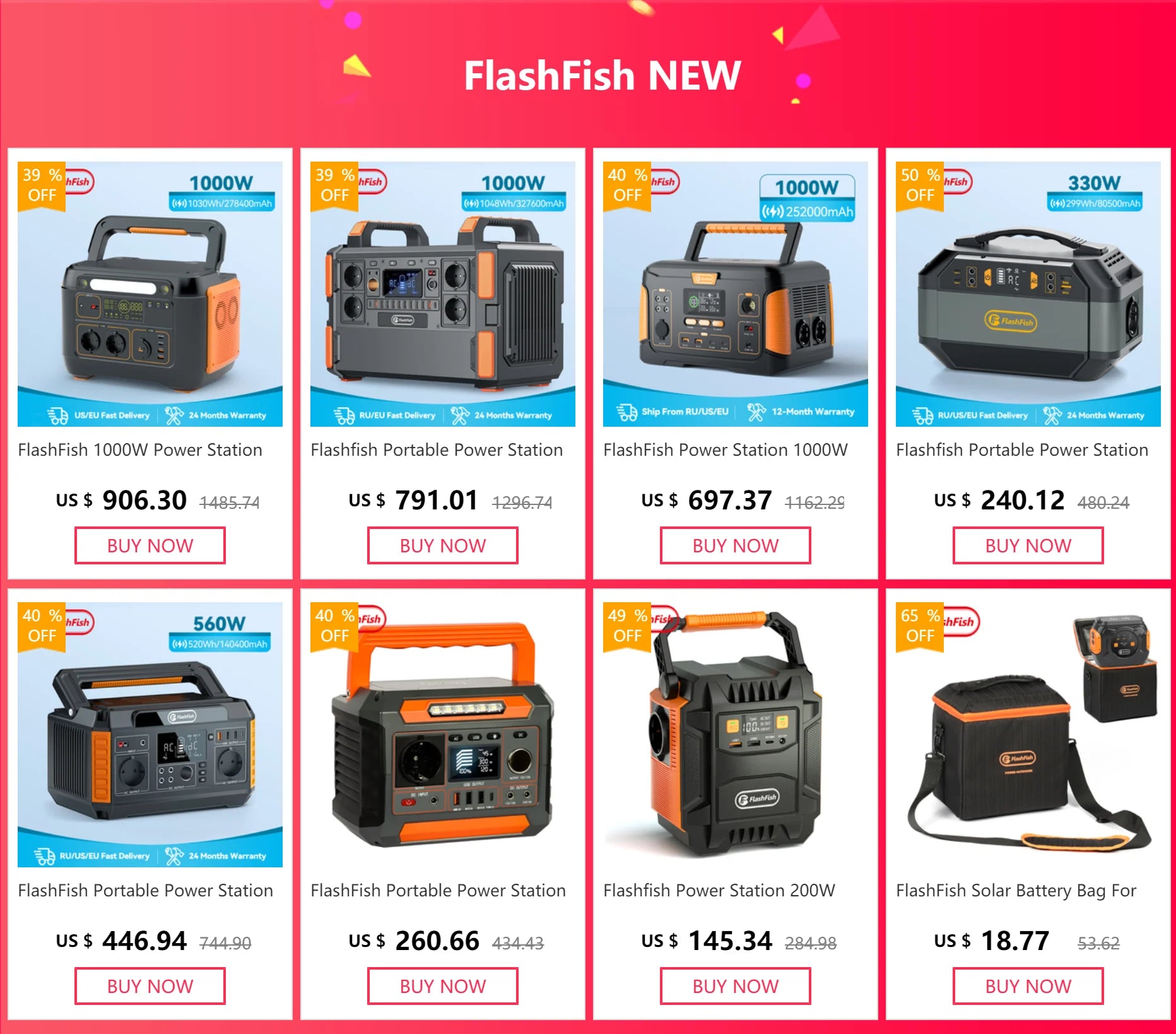 FlashFish Solar Panel 100W: Portable charger for power stations, vans, and camping trips with fast delivery and 24-month warranty.