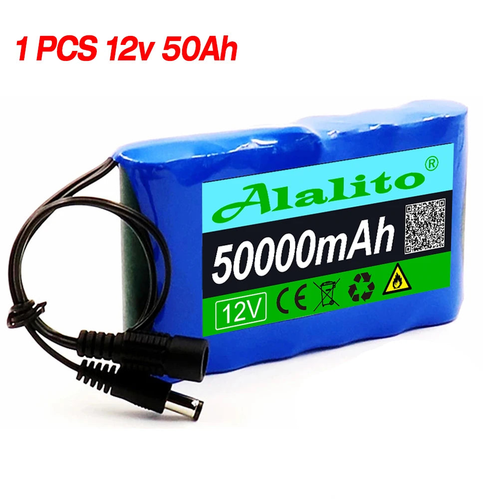 18650 Lithium-Ion Battery: 12V, 14Ah, Rechargeable for CCTV & Camera Monitors