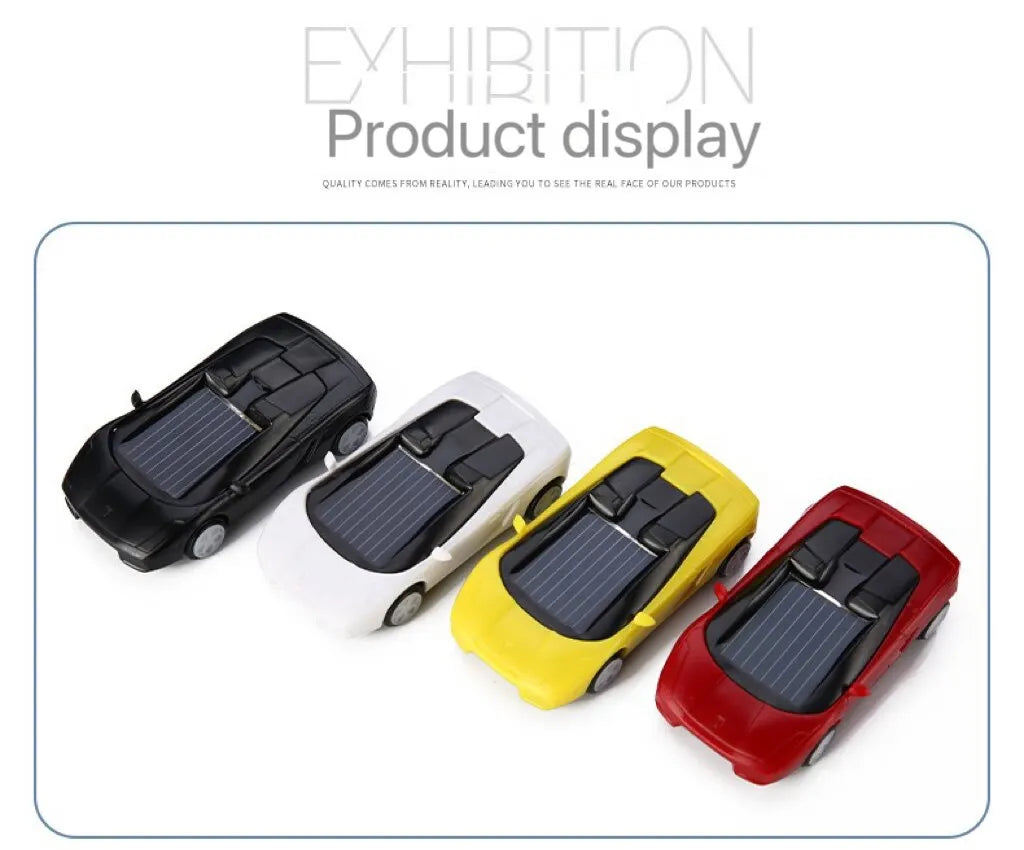 Solar Powered Small Sports Cars Toy, Mini solar-powered cars for kids, teaching tech & creativity skills.