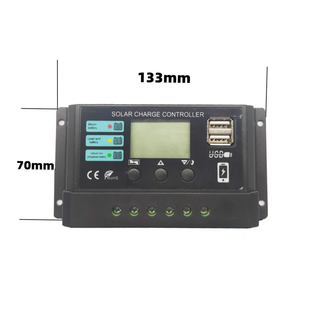 High-efficiency solar charge controller with E-deebanart technology for efficient charging of batteries.