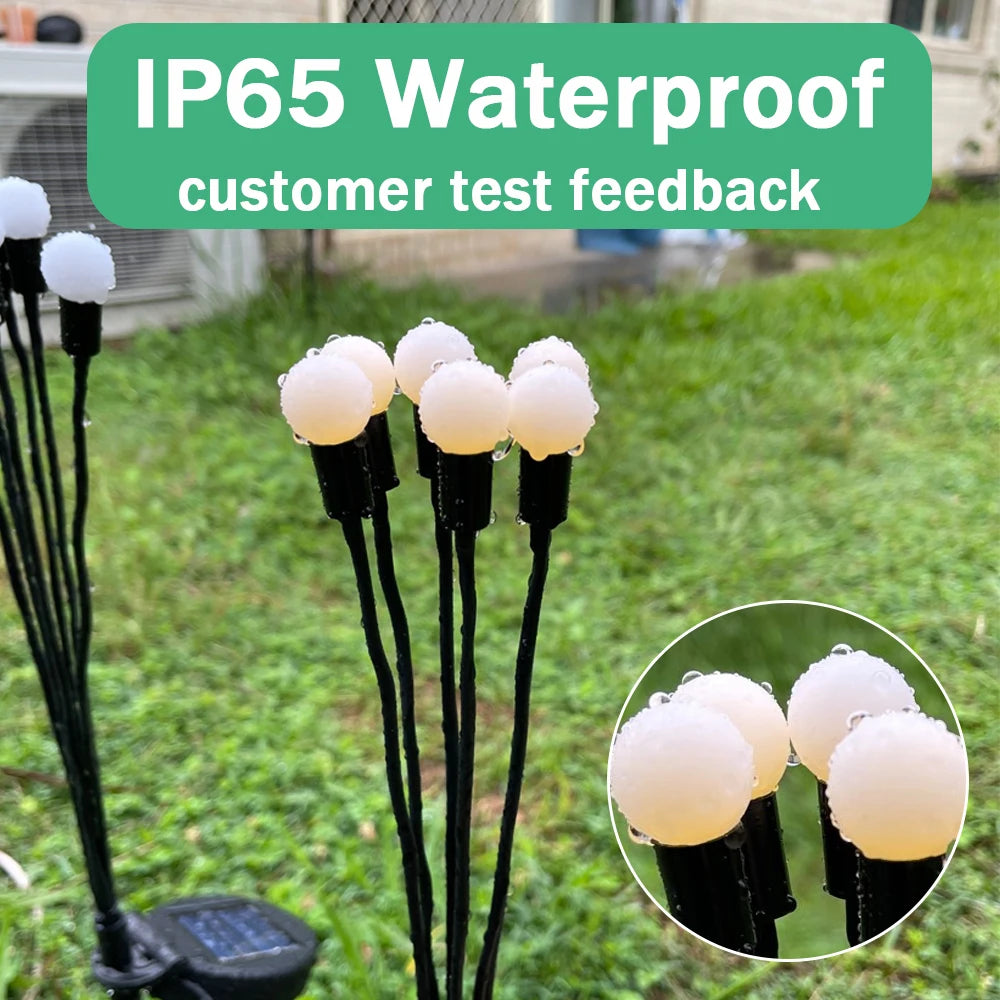 Solar LED Light, Waterproof design withstands outdoor use, confirmed by satisfied customers in their IP6S testing.