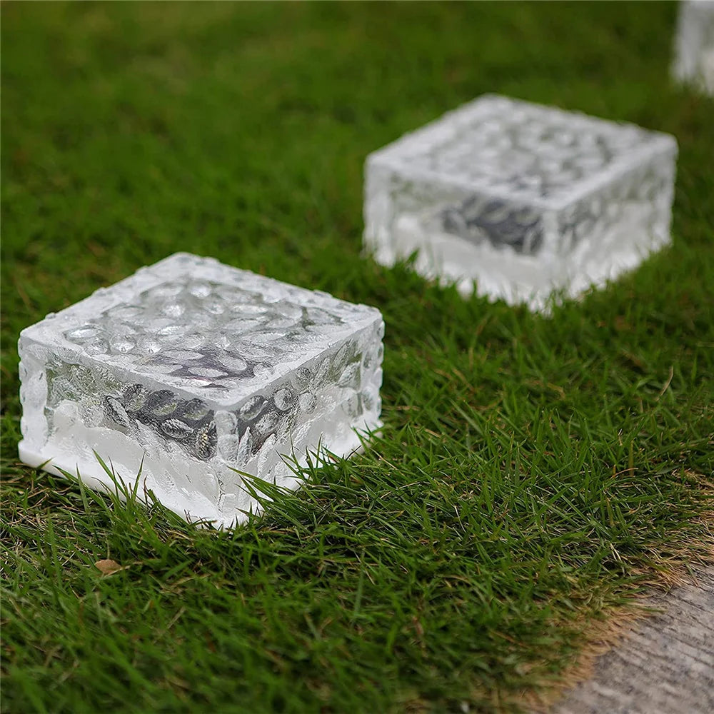 Solar Brick Ice Cube Light, Guaranteed satisfaction: Contact us for issues, receive a response within 24 hours.