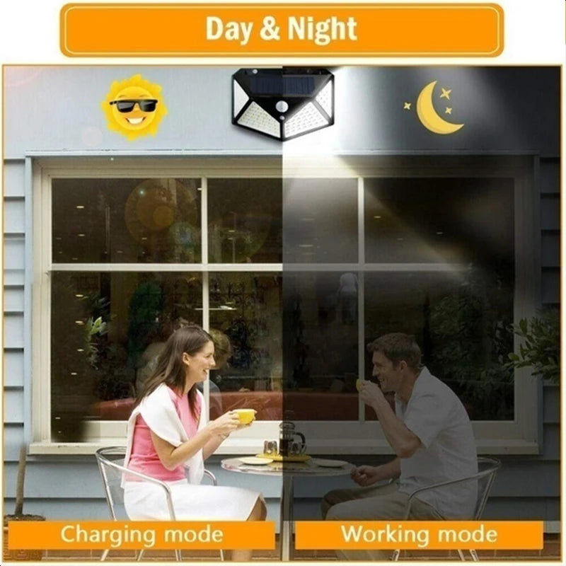 Works in day, night, and charging modes for optimal solar-powered operation.