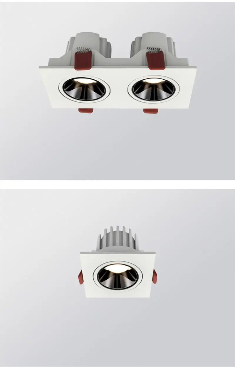 Specifications for LED lighting: temperature range, color rendering index, light colors, and beam angle.