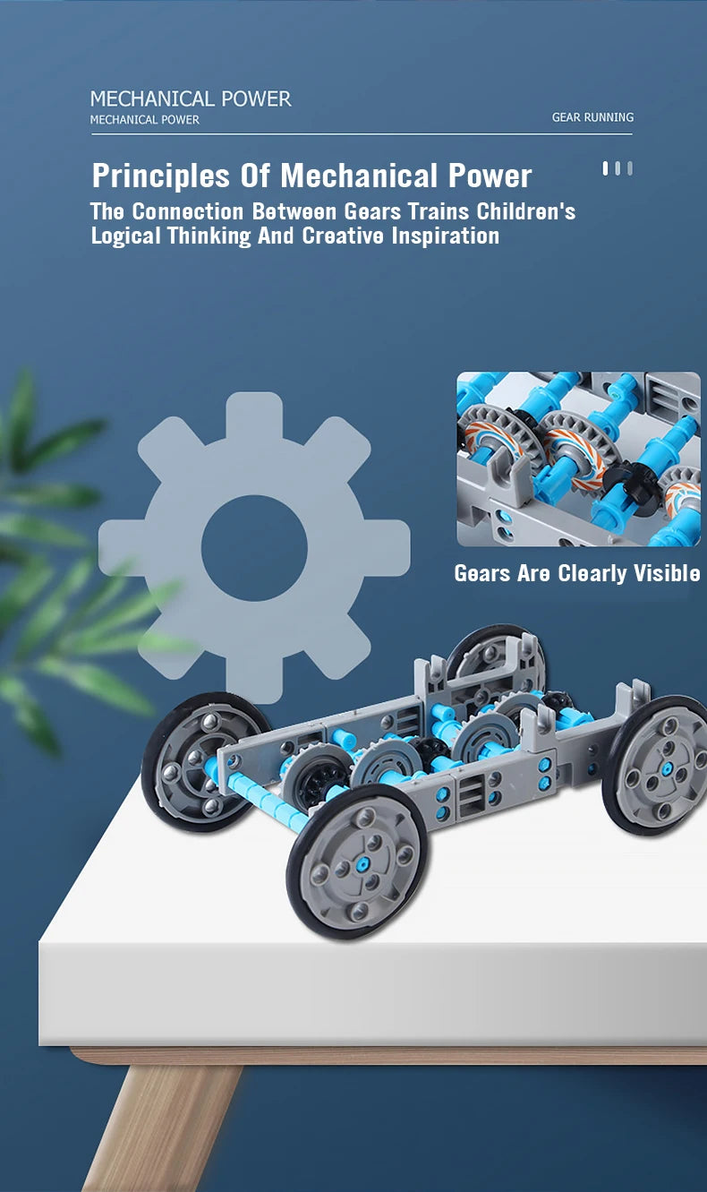 12 in 1 Science Experiment Solar Robot Toy, Mechanical Power Toy: Visible Gears Teach Principles, Encourages Logical Thinking & Creative Inspiration.