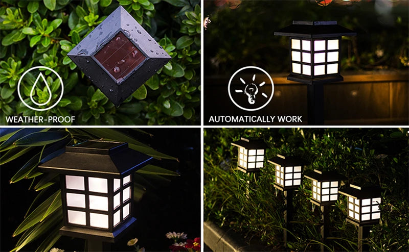LED Solar Pathway Light, Waterproof and Automatic Operation