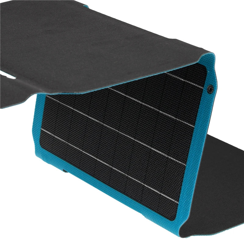 ETFE 18V 28W Foldable Solar Panel, Luxuglow Solar Panel with CE certification and high-efficiency monocrystalline silicon cells.