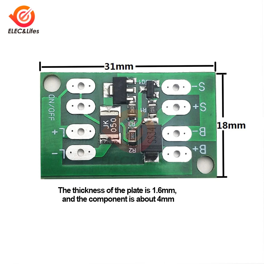 Compact solar panel charger for night lights with LED control and battery charging.