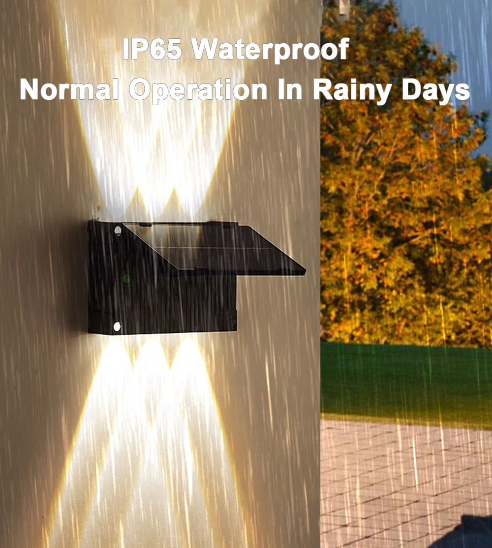 Wall Light, Waterproof design for normal operation in rainy days (IP65 rated)