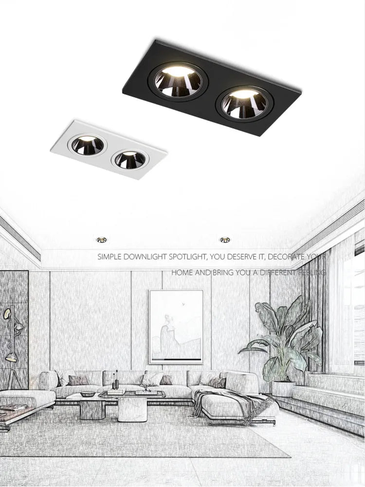 Elegant downlight spotlight for easy installation, adding brightness and style to any room.