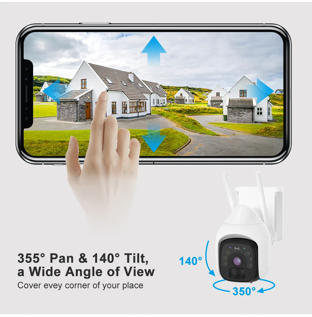 HFWVISION  BS9  4G Ptz Camera, Indoor charging via solar panel; 365-day standby with light exposure.