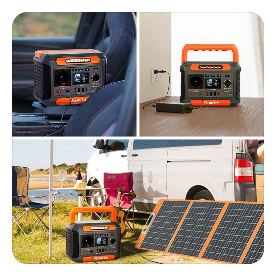 FF Flashfish P66 Solar Generator for Home Camping Outdoor Use