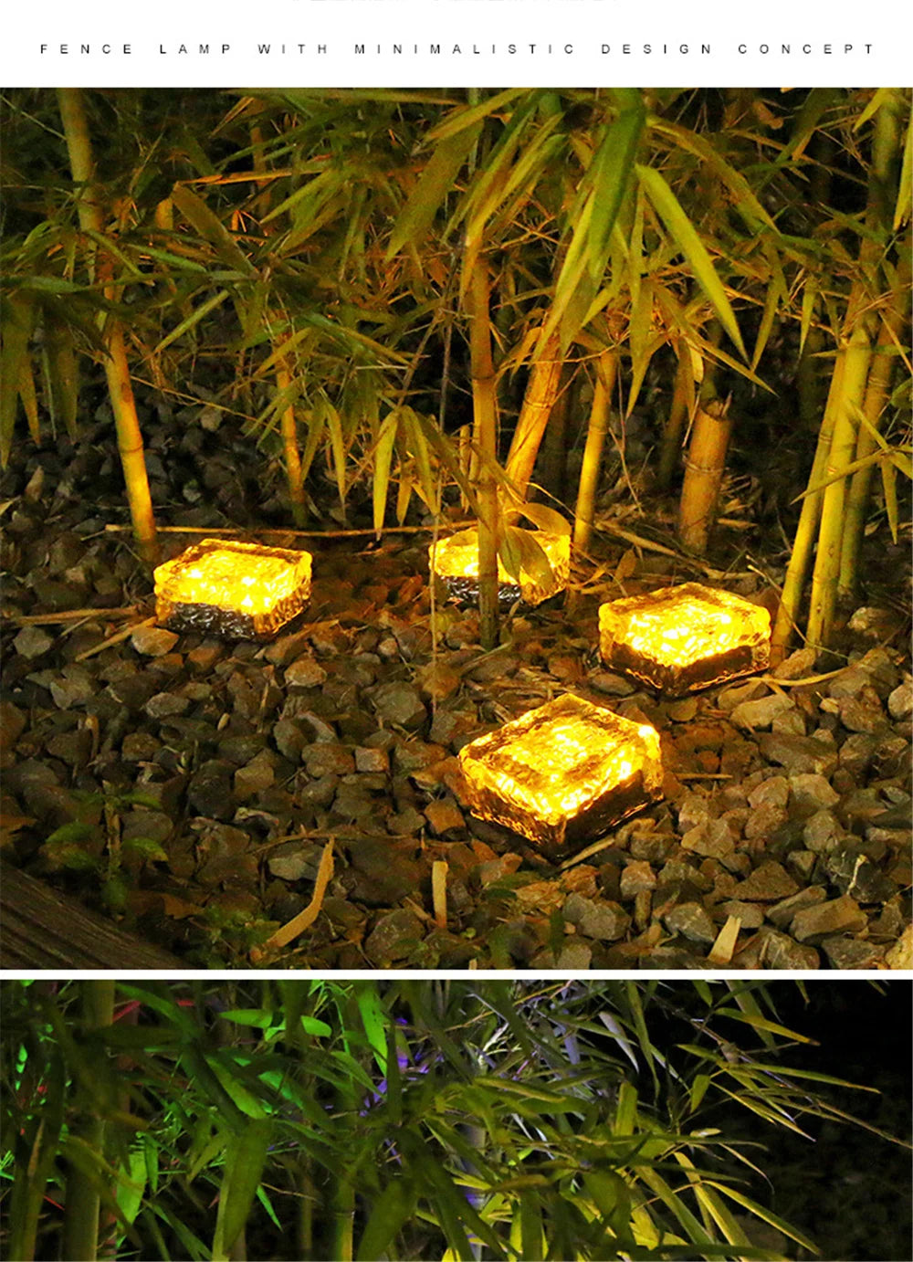 Solar Brick Ice Cube Light, Waterproof barrier