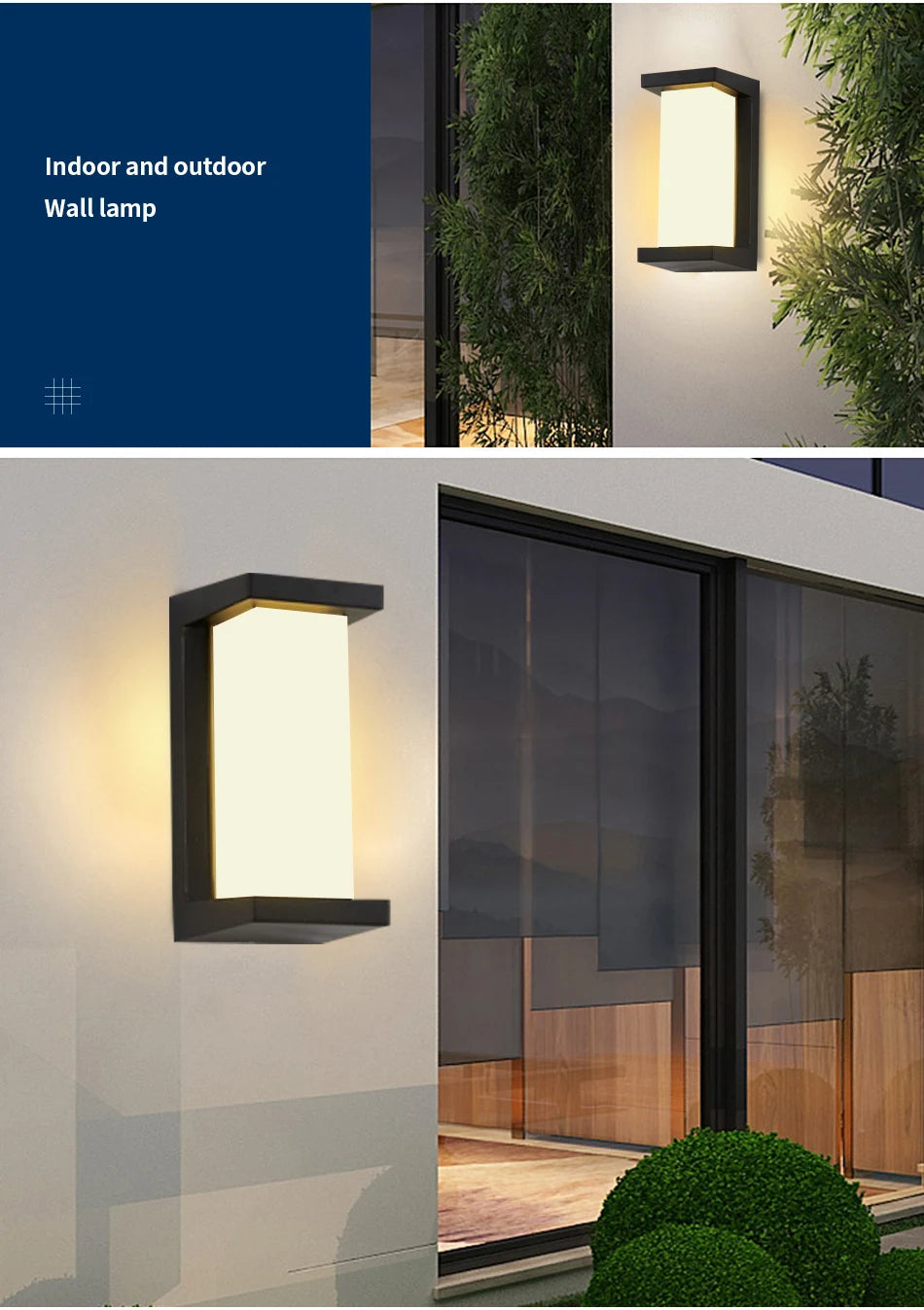 Led Wall Light, Auto-off feature turns off light when surrounding light is sufficient.