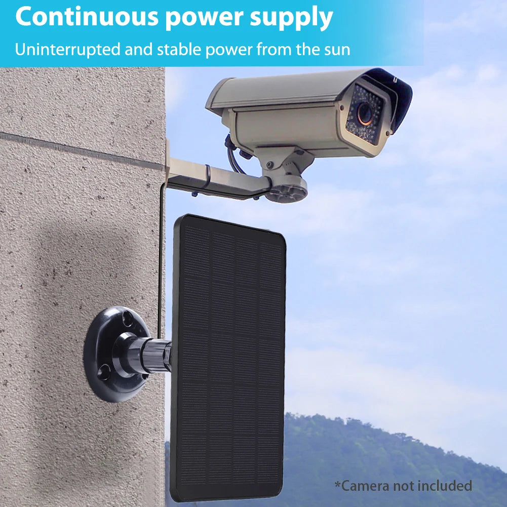 Provides continuous, stable power from the sun to keep your devices running uninterrupted. Camera not included.