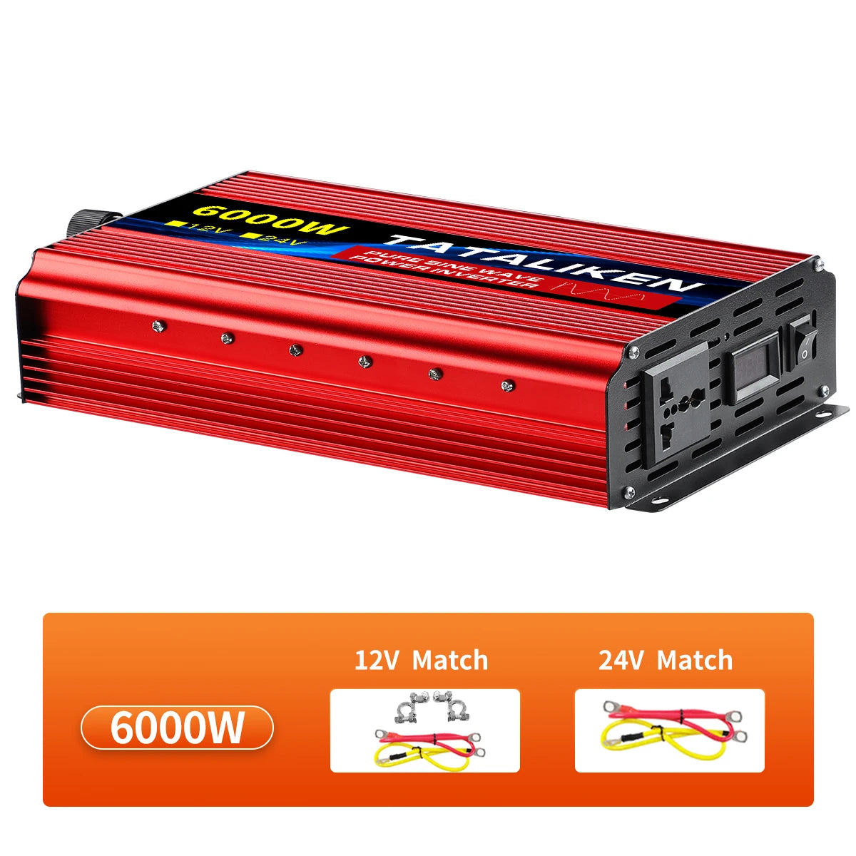 DC/AC Inverter Specifications: Power, Frequency, and Current Details for Mainland China-made Tataliken Products.
