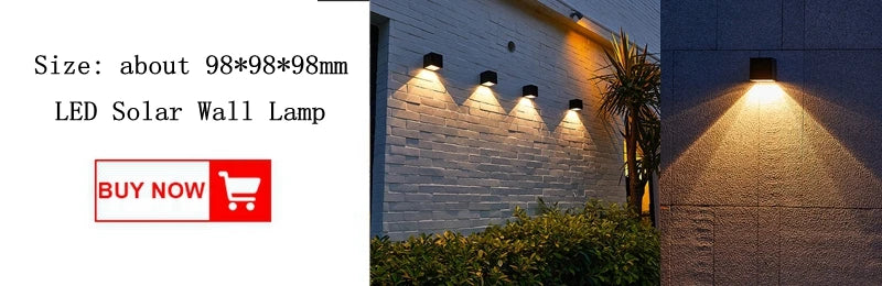 Compact design measures approximately 9.8cm x 9.8cm x 9.8cm, ideal for outdoor use.