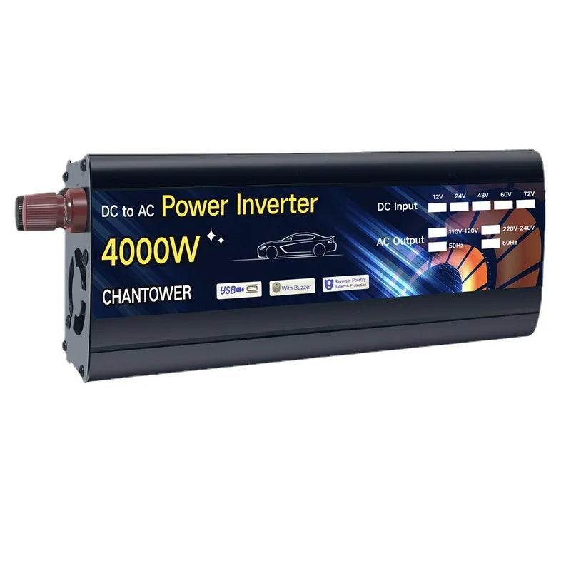 Solar Inverter, DC-to-AC Power Inverter for Automotive Use with Wide Input/Output Range