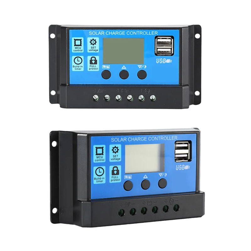 10A 20A 30A Solar Controller, Solar controller for 12V/24V auto systems with auto-sensing for solar panels.