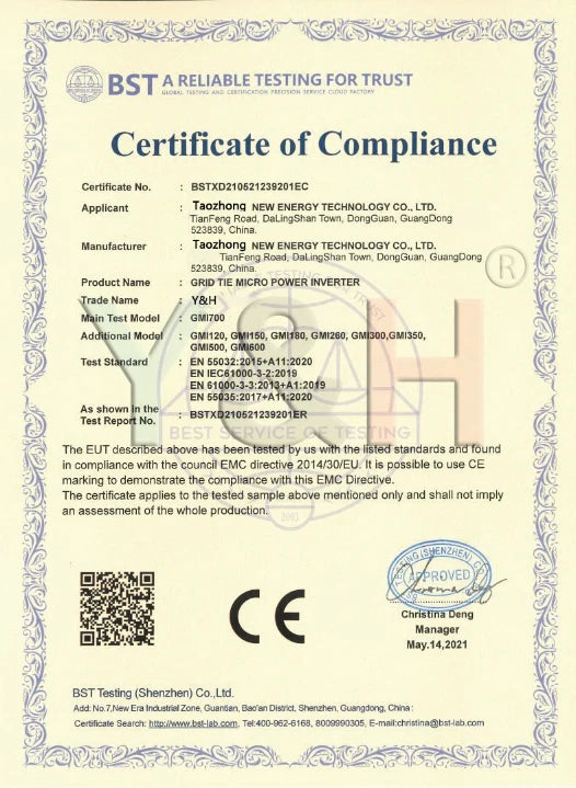 PV Grid Tie Micro Inverter G
